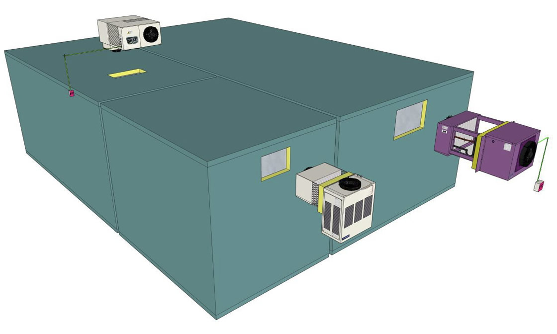 Wall Mounted 1HP-4HP Monoblock Refrigeration Unit for Cold Rooms