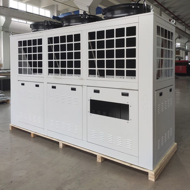 Air cooled condenser with housing